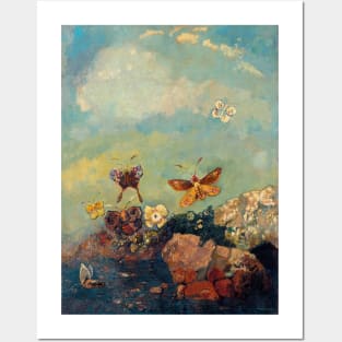 Butterflies by Odilon Redon Posters and Art